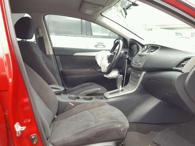 3N1AB7AP6DL628479 - 2013 NISSAN SENTRA S RED photo 5