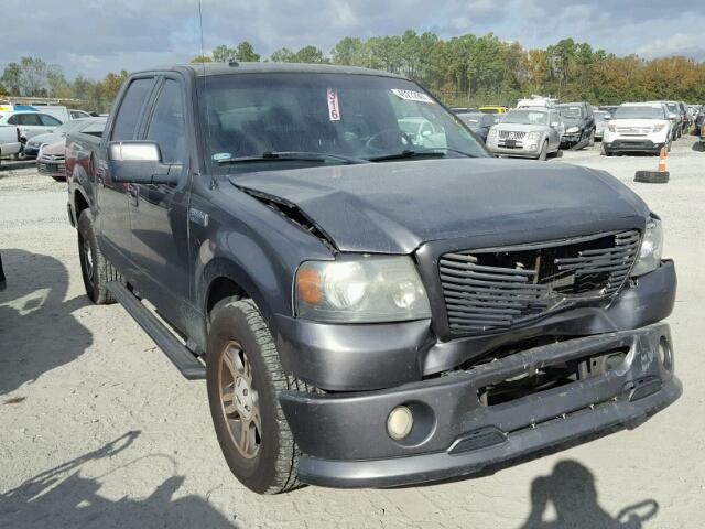 1FTRW12W78KC47559 - 2008 FORD F150 SUPER GRAY photo 1