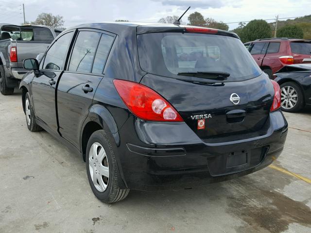 3N1BC13E29L477545 - 2009 NISSAN VERSA S BLACK photo 3