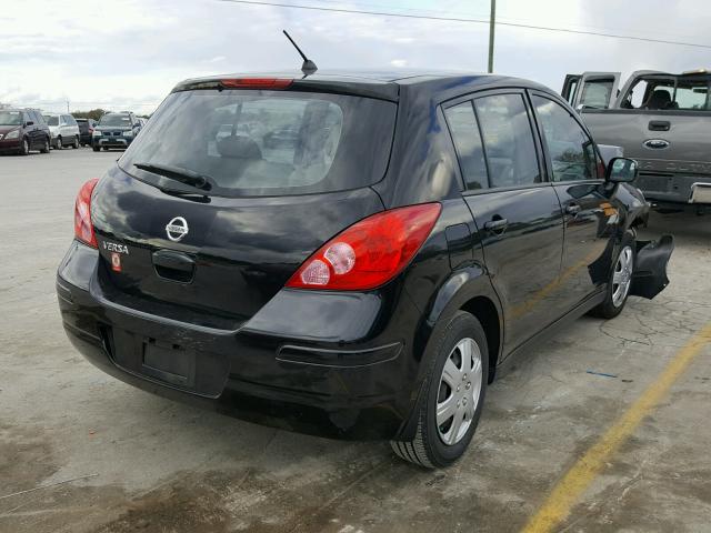 3N1BC13E29L477545 - 2009 NISSAN VERSA S BLACK photo 4