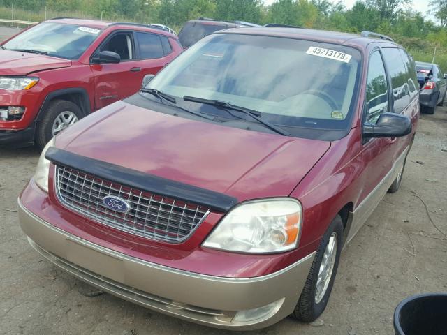 2FMDA58274BA46720 - 2004 FORD FREESTAR L RED photo 2