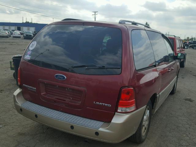 2FMDA58274BA46720 - 2004 FORD FREESTAR L RED photo 4