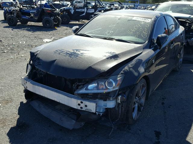 JTHBF5C21B5139737 - 2011 LEXUS IS 250 BLACK photo 2