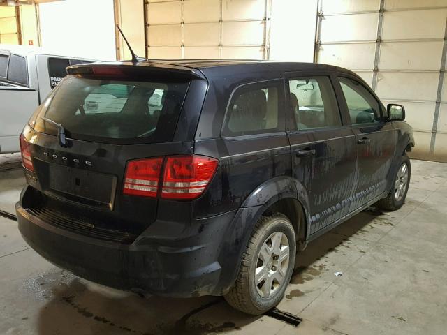 3C4PDCAB2CT204858 - 2012 DODGE JOURNEY SE BLACK photo 4