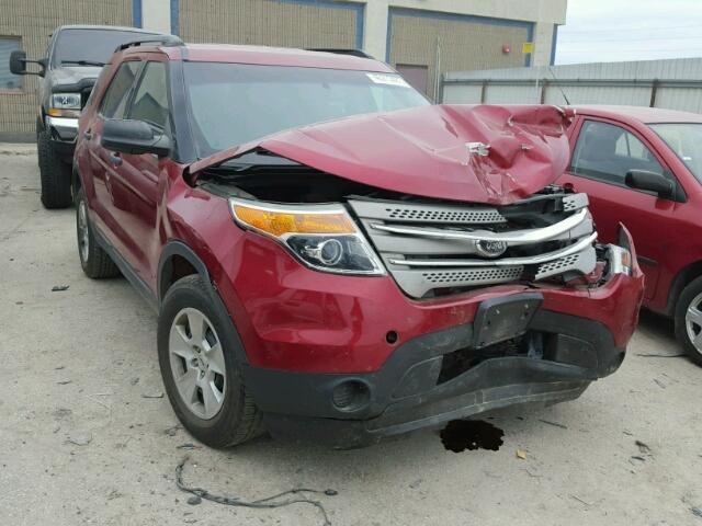 1FM5K7B87DGB16591 - 2013 FORD EXPLORER RED photo 1