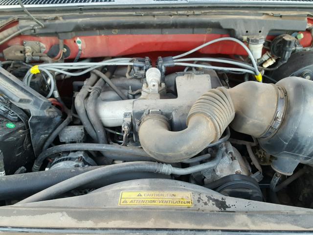 1FTZX1724YNA09461 - 2000 FORD F150 RED photo 7