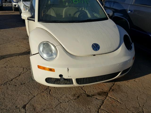 3VWRW31C16M418392 - 2006 VOLKSWAGEN NEW BEETLE WHITE photo 9