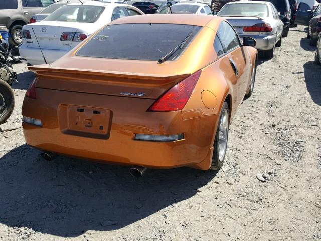 JN1AZ34E14M154350 - 2004 NISSAN 350Z COUPE ORANGE photo 4