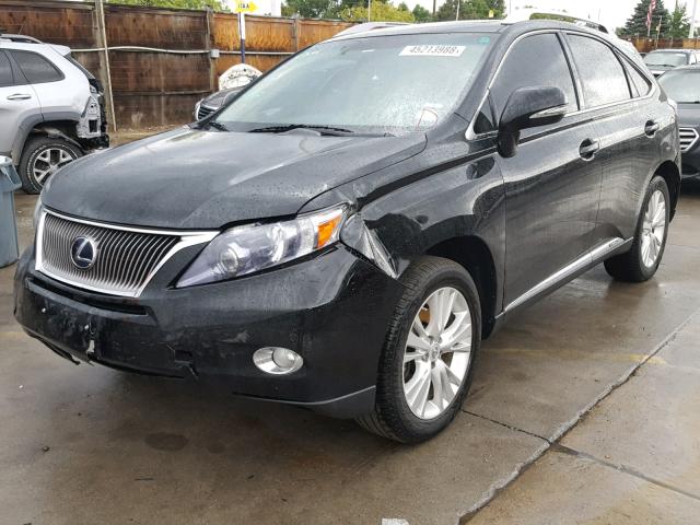 JTJBC1BAXC2432225 - 2012 LEXUS RX 450 BLACK photo 9