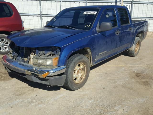 1GTCS136958201854 - 2005 GMC CANYON BLUE photo 2