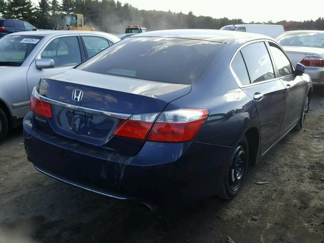 1HGCR2F70EA033389 - 2014 HONDA ACCORD EX BLUE photo 4