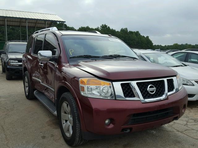 5N1BA0ND4AN612283 - 2010 NISSAN ARMADA SE BURGUNDY photo 1