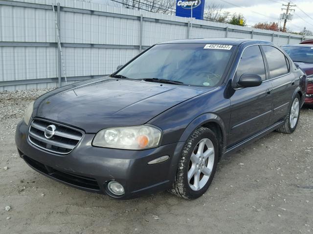 JN1DA31A82T300106 - 2002 NISSAN MAXIMA GLE GRAY photo 2