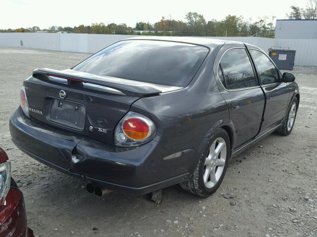 JN1DA31A82T300106 - 2002 NISSAN MAXIMA GLE GRAY photo 4