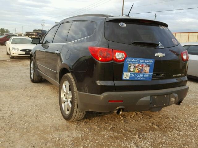 1GNKRLED5CJ184367 - 2012 CHEVROLET TRAVERSE L BLACK photo 3