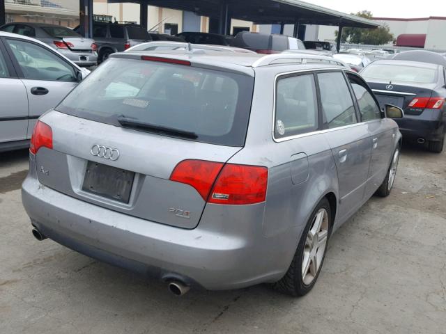 WAUKF68E75A437325 - 2005 AUDI A4 2.0T AV GRAY photo 4