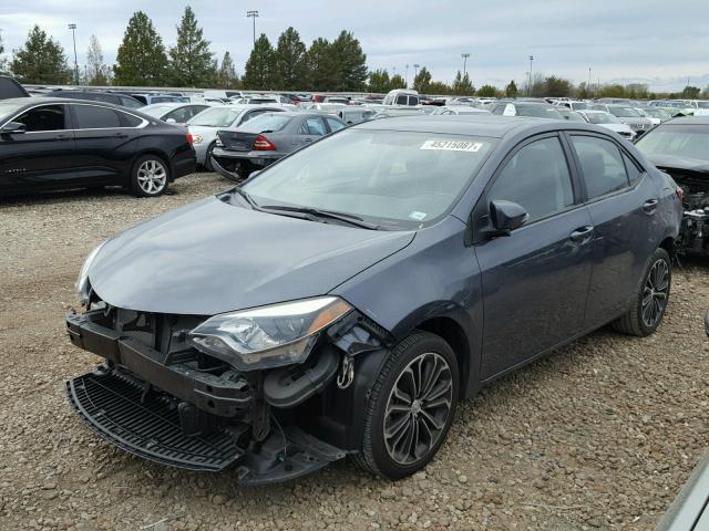 5YFBURHE9EP109815 - 2014 TOYOTA COROLLA L GRAY photo 2