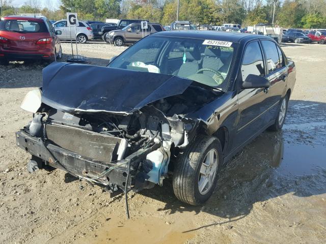 1G1ZT54864F186019 - 2004 CHEVROLET MALIBU BLACK photo 2