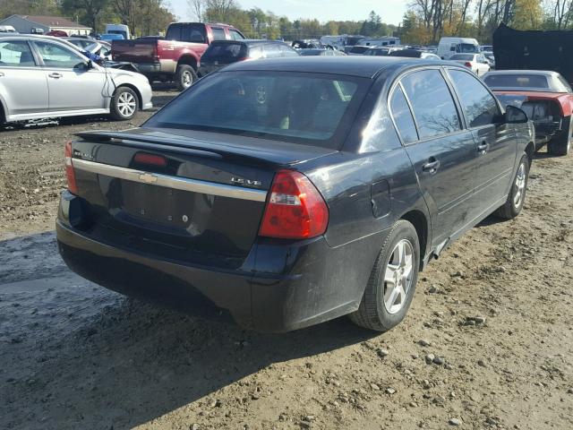 1G1ZT54864F186019 - 2004 CHEVROLET MALIBU BLACK photo 4