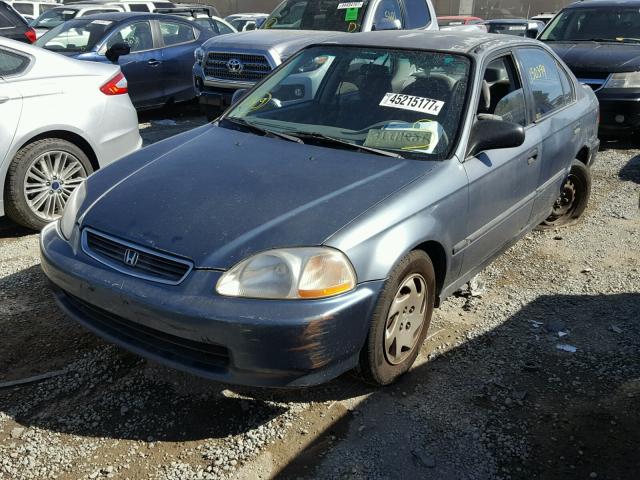 2HGEJ6674VH504775 - 1997 HONDA CIVIC LX BLUE photo 2