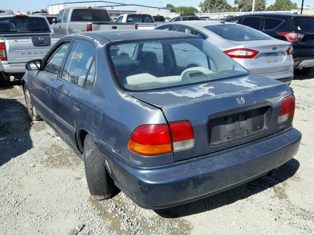 2HGEJ6674VH504775 - 1997 HONDA CIVIC LX BLUE photo 3