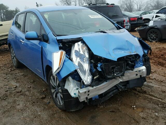 1N4AZ0CPXDC413508 - 2013 NISSAN LEAF S BLUE photo 1