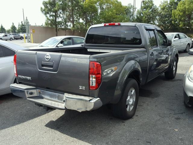 1N6AD09U17C466167 - 2007 NISSAN FRONTIER C GRAY photo 4