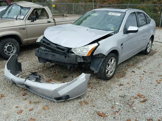 1FAHP35NX8W144836 - 2008 FORD FOCUS SILVER photo 2