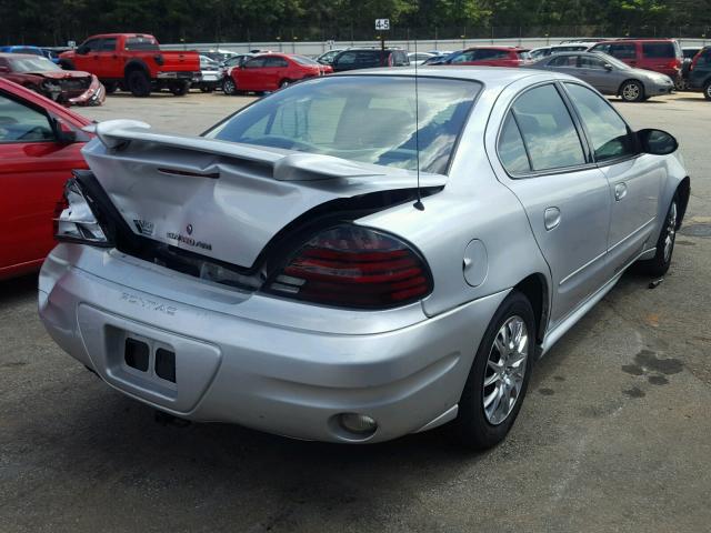 1G2NE52E35M213722 - 2005 PONTIAC GRAND AM S SILVER photo 4