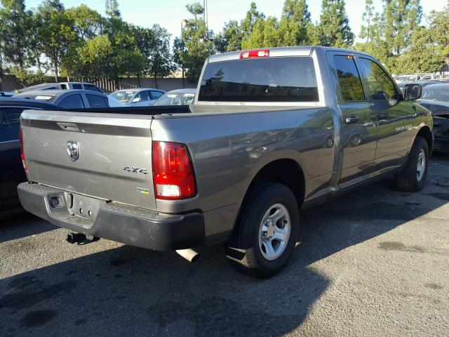 1C6RD7FP7CS272697 - 2012 DODGE RAM 1500 S GRAY photo 4