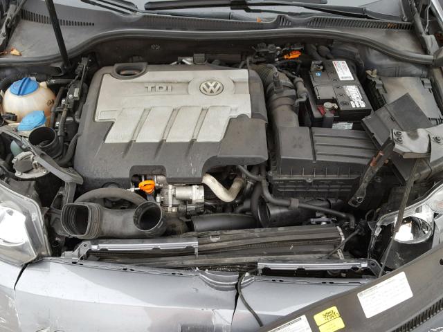 WVWDM7AJ4CW222354 - 2012 VOLKSWAGEN GOLF GRAY photo 7