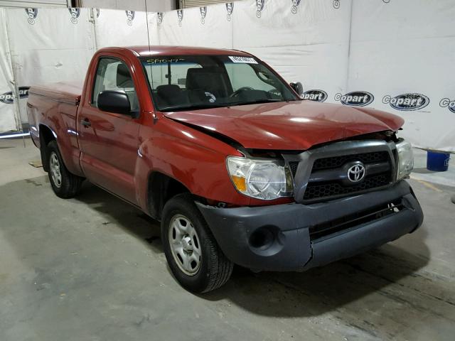 5TFNX4CN7BX001642 - 2011 TOYOTA TACOMA RED photo 1