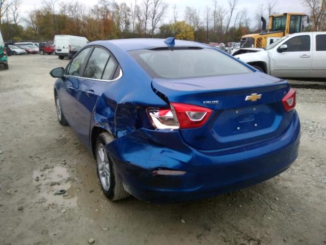 1G1BE5SM4G7266011 - 2016 CHEVROLET CRUZE LT BLUE photo 3