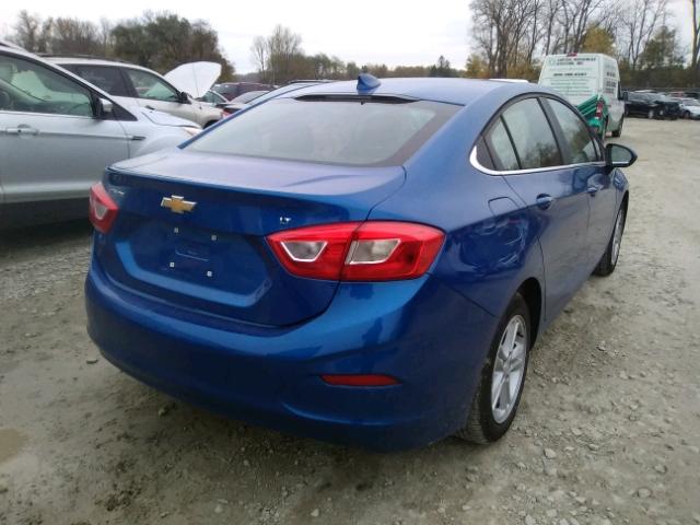 1G1BE5SM4G7266011 - 2016 CHEVROLET CRUZE LT BLUE photo 4