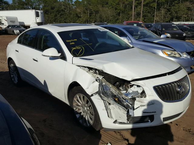 2G4GS5EVXD9173445 - 2013 BUICK REGAL PREM WHITE photo 1