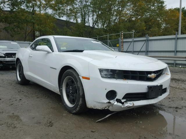 2G1FA1E37D9134752 - 2013 CHEVROLET CAMARO WHITE photo 1