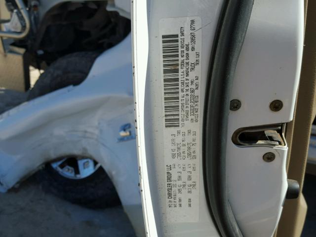 3C63D3FL2CG331867 - 2012 DODGE RAM 3500 L WHITE photo 10