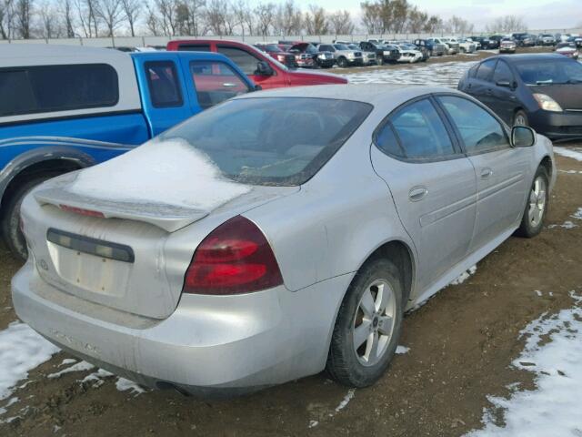 2G2WP522851158054 - 2005 PONTIAC GRAND PRIX SILVER photo 4