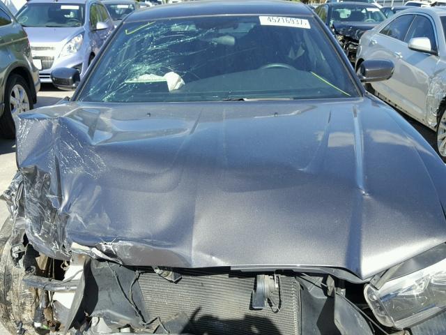 2C3CDXBG5EH215143 - 2014 DODGE CHARGER SE GRAY photo 7