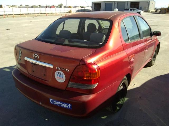 JTDBT123930296394 - 2003 TOYOTA ECHO MAROON photo 4