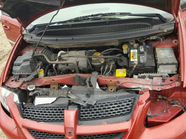 1B4GP453X1B206191 - 2001 DODGE CARAVAN SP RED photo 7