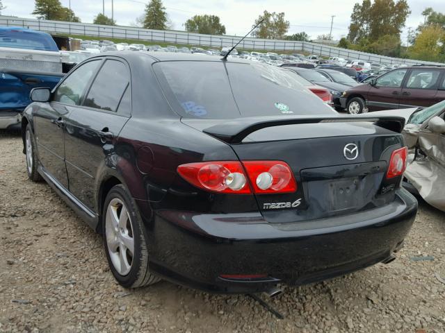 1YVHP80D055M37906 - 2005 MAZDA 6 BLACK photo 3