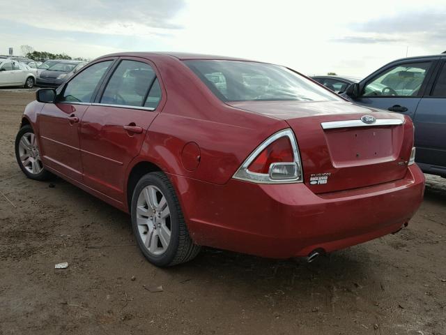 3FAHP08116R132467 - 2006 FORD FUSION SEL RED photo 3