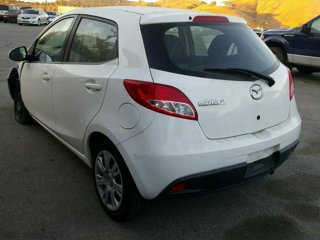 JM1DE1KZ3E0186192 - 2014 MAZDA MAZDA2 SPO WHITE photo 3