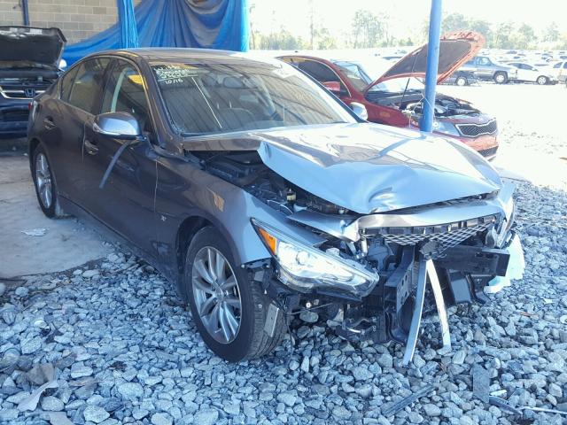 JN1BV7AP2FM338048 - 2015 INFINITI Q50 BASE GRAY photo 1