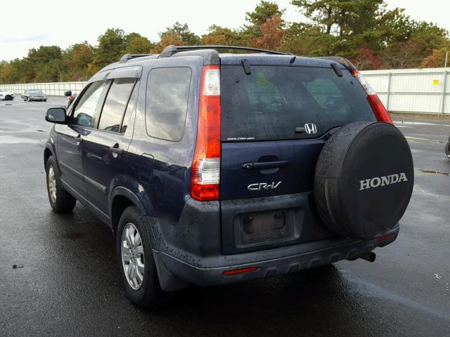 SHSRD78816U439953 - 2006 HONDA CR-V EX BLUE photo 3