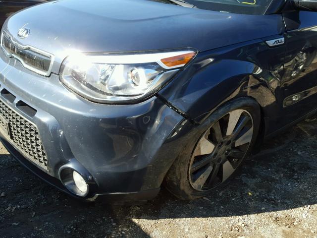 KNDJX3A57F7135312 - 2015 KIA SOUL ! GRAY photo 9