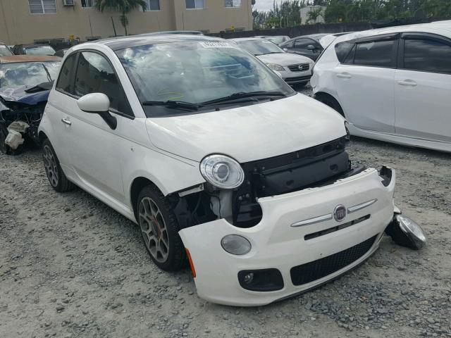 3C3CFFBR5DT515762 - 2013 FIAT 500 WHITE photo 1