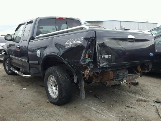 1FTDX1867VKA73583 - 1997 FORD F150 BLACK photo 3