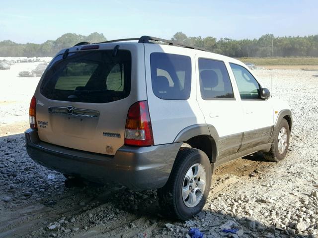 4F2CZ06183KM24067 - 2003 MAZDA TRIBUTE ES WHITE photo 4